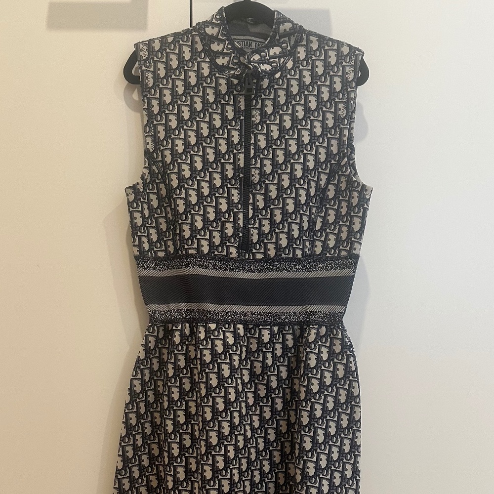New and Authentic Christian Dior Oblique Mini Dress